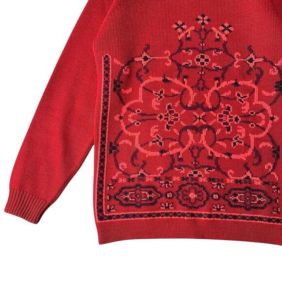 Vintage Bamberger’s Virgin Wool Hand Embroidered Sweater Size 34/ XS - Picture 5 of 10